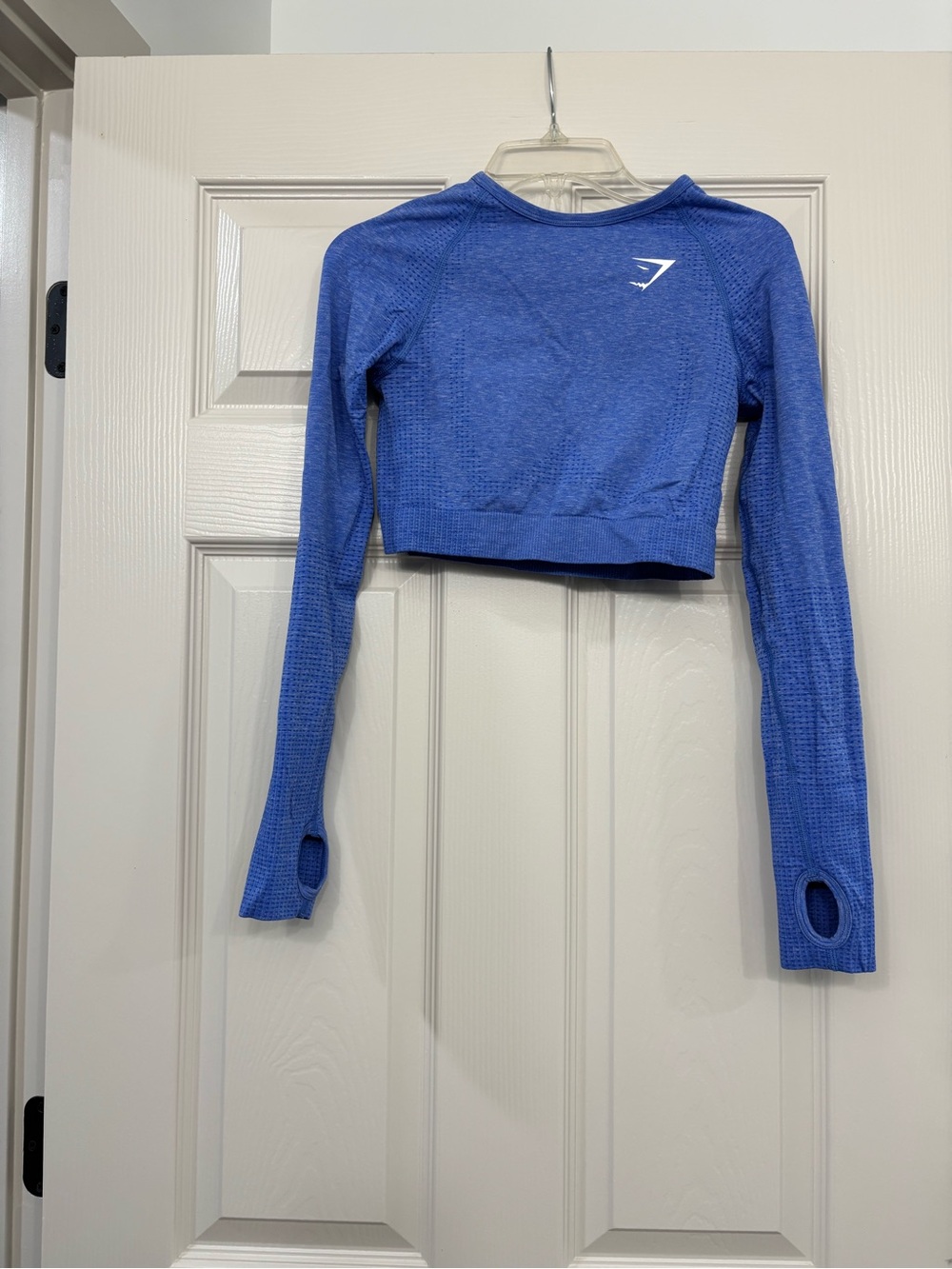 Gymshark Blue Vital Seamless 2.0 Crop Top